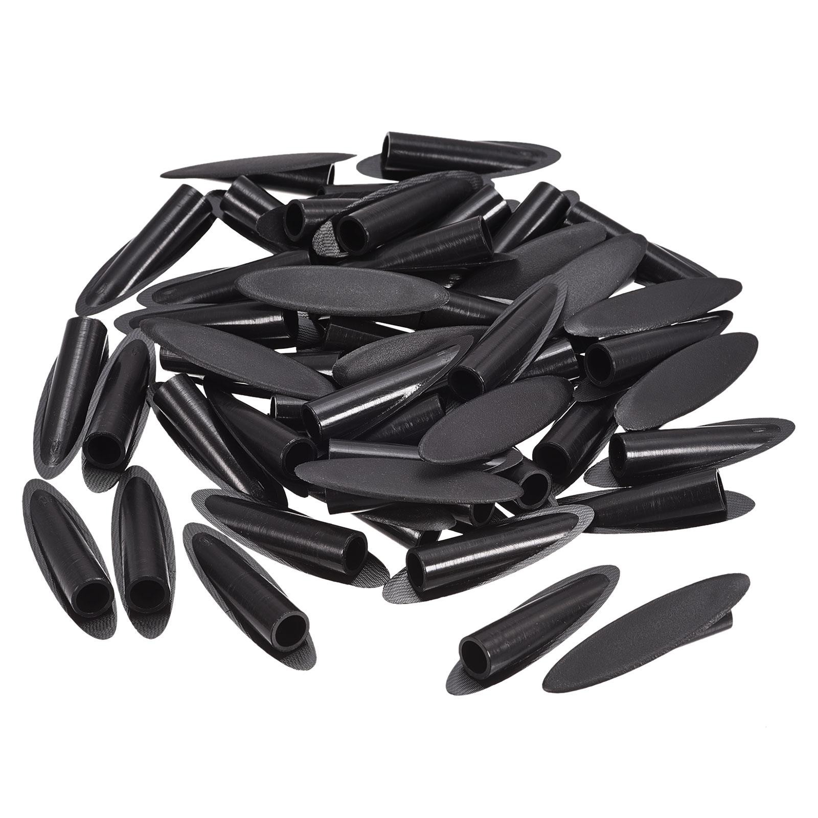9mm Plastic Pocket Hole Plugs,Wood Plugs for Jig Working Tool,Black 100pcs