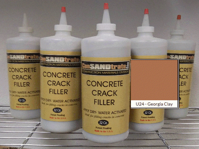 Colorized Concrete Crack Filler - GEORGIA CLAY