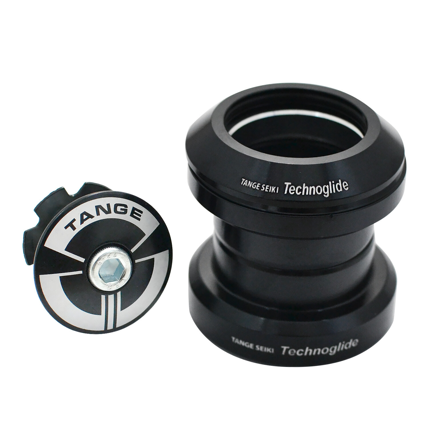Tange Seiki Technoglide J-27 1-1/8" Threadless MTB Road Headset with Top Cap ,BK