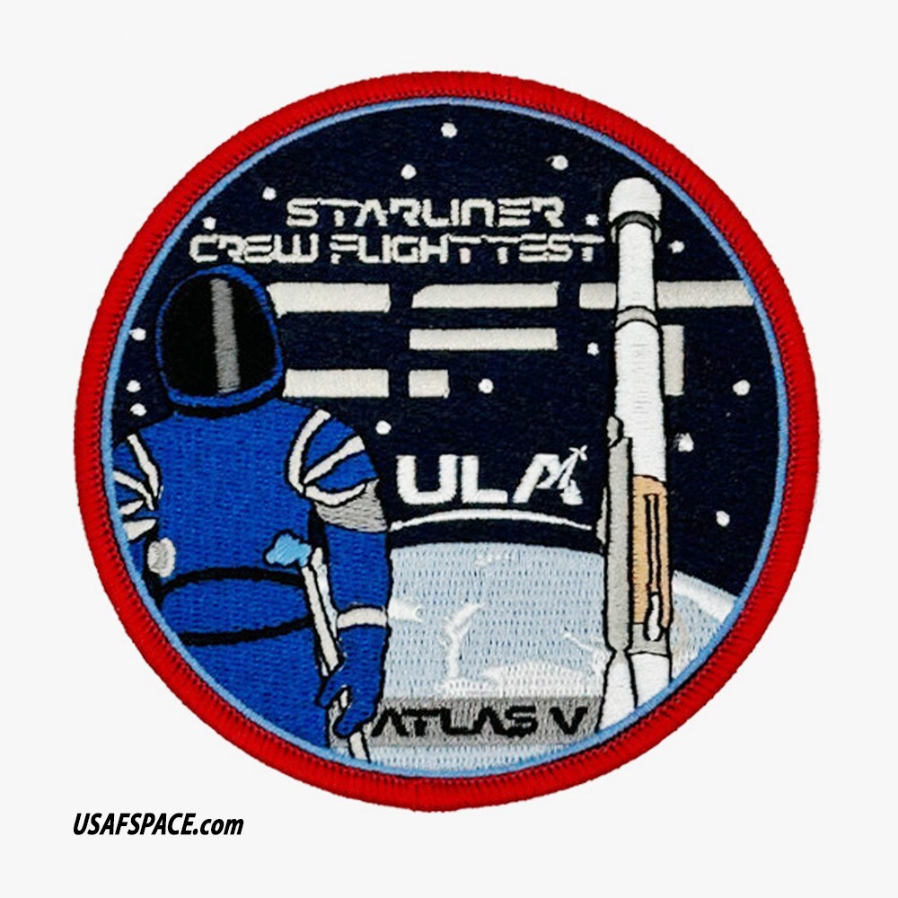 Authentic STARLINER CREW FLIGHT TEST -ULA- ATLAS V Launch NASA USSF PATCH