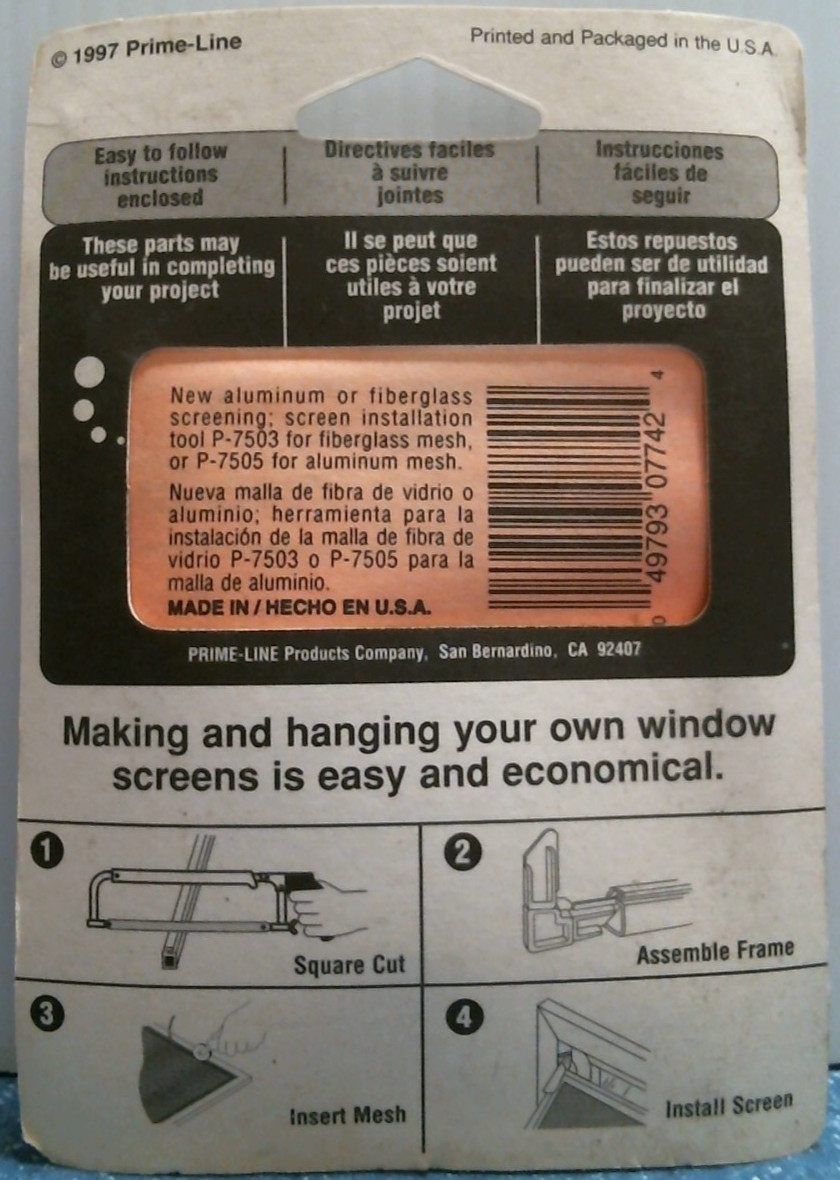 Prime-Line Window Screen Clips (PL-7742) FS