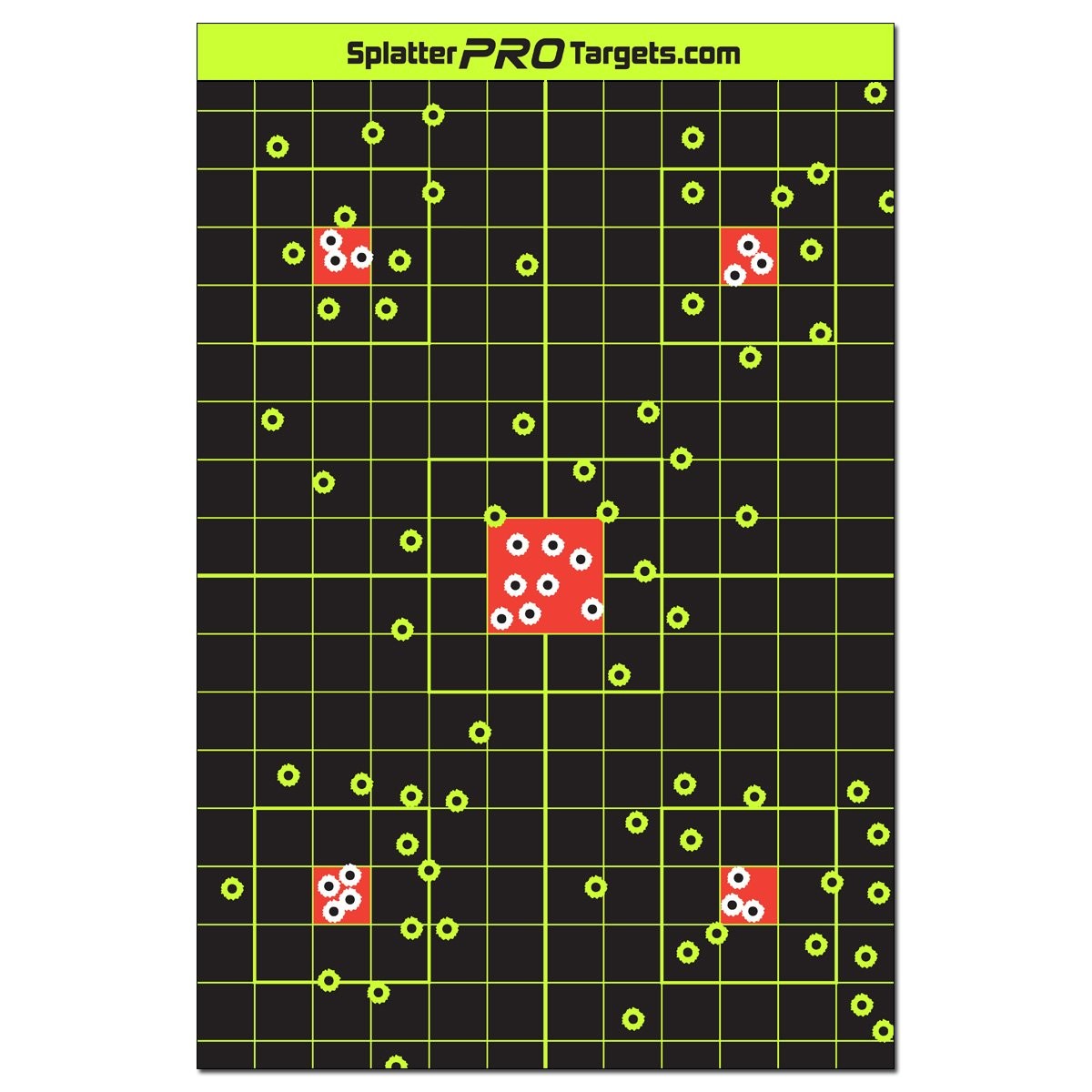 12x18 Splatter Targets. Shots Burst with a Bright Splatter Upon Impact. Insta...