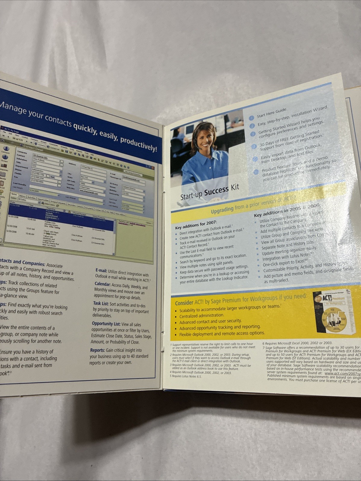 Sage Peachtree Complete Accounting 2007 & ACT Windows Computer Software 90’s