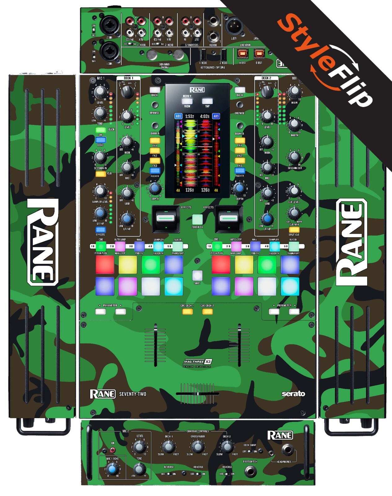 Rane Seventy Two MK1 (2019) Skin | Camo Green | Protective Decal | StyleFlip