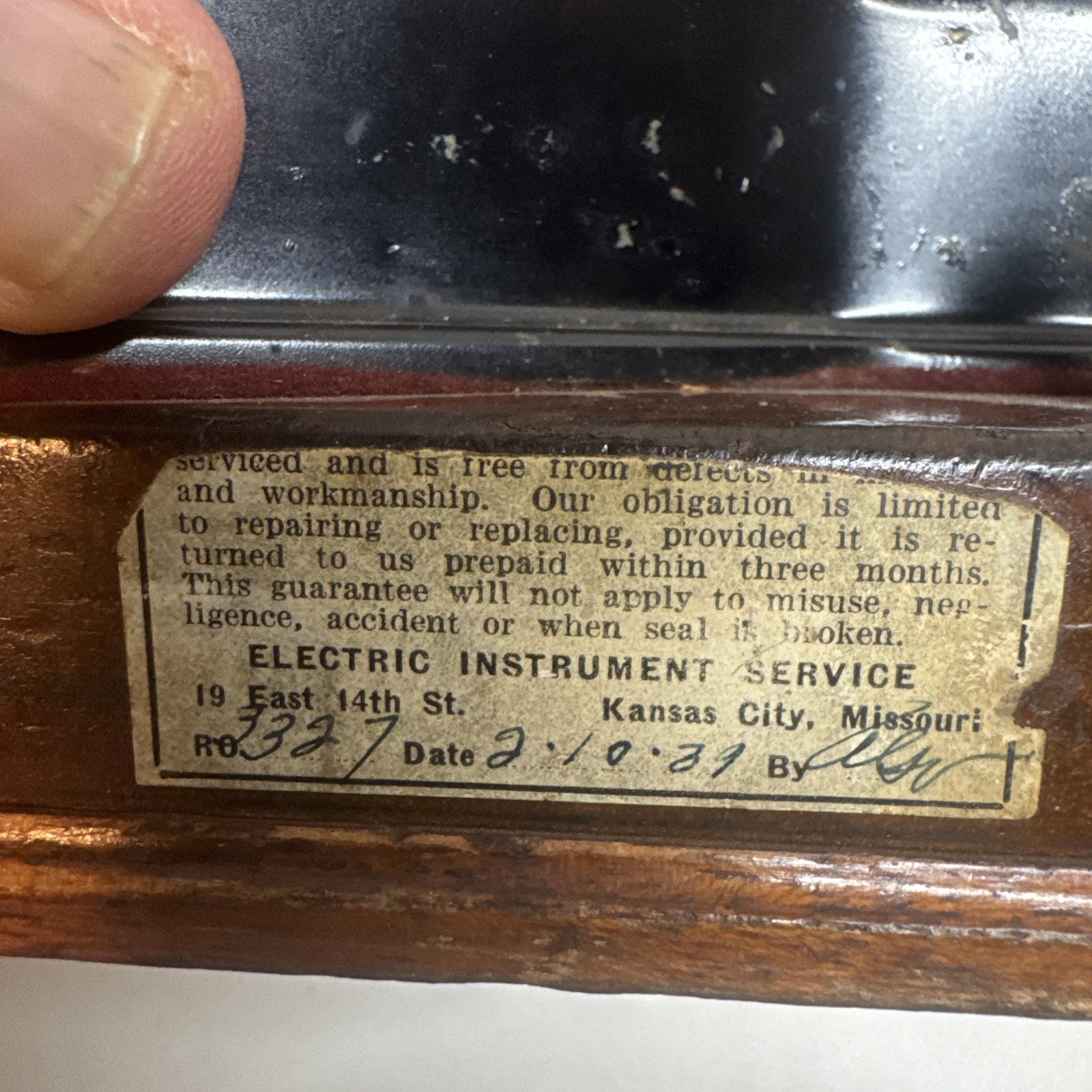 Vintage 1890s Weston Model 1 DC Voltmeter - Original Wood Case