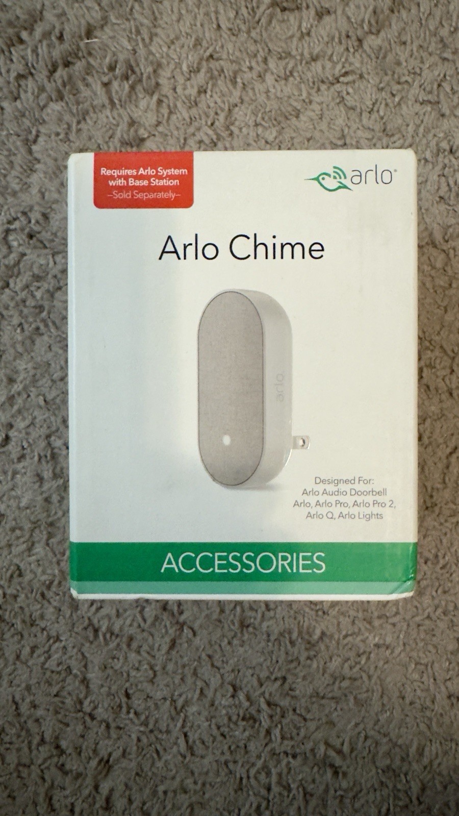ARLO CHIME Wire-Free Smart Home. Model: AC1001