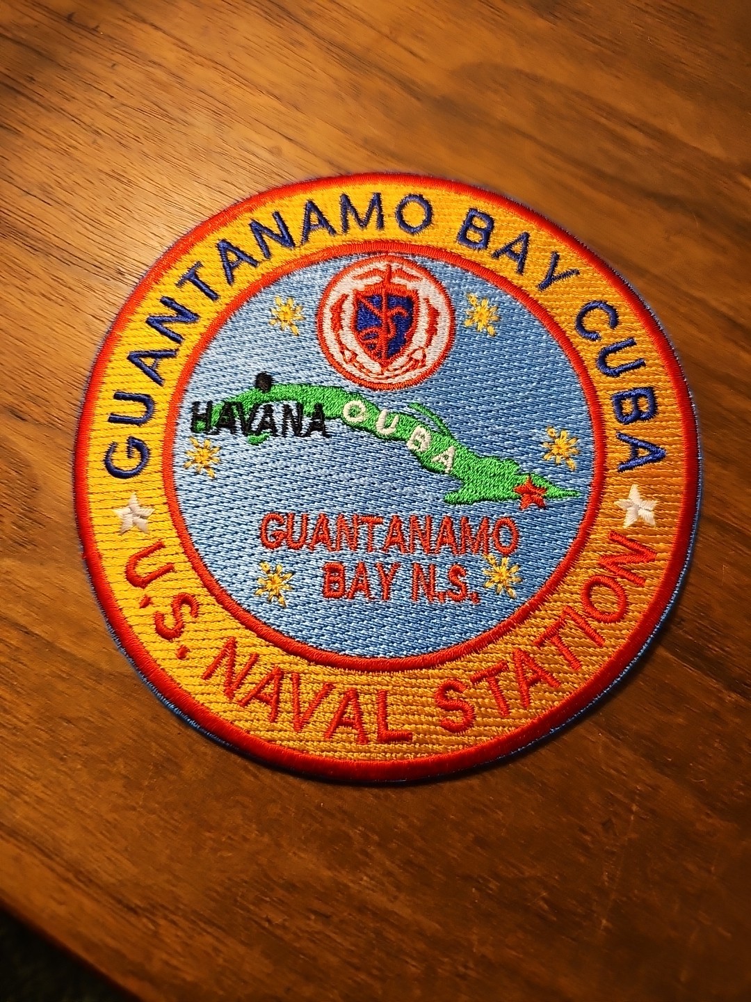 US NAVY BASE PATCH, GUANTANAMO BAY, CUBA, US NAVAL STATION Y