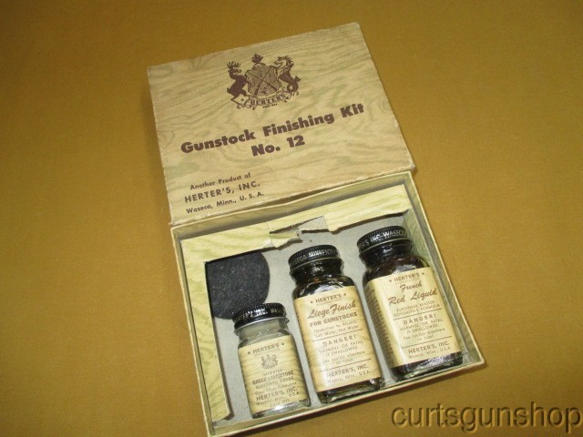 Vintage Herter's Gunstock Finishing Kit #12 In Original Box