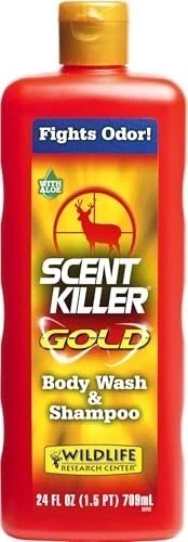 Wildlife Research 1240 Scent Killer Gold Body Wash Shampoo 12oz Anti Odor Aloe