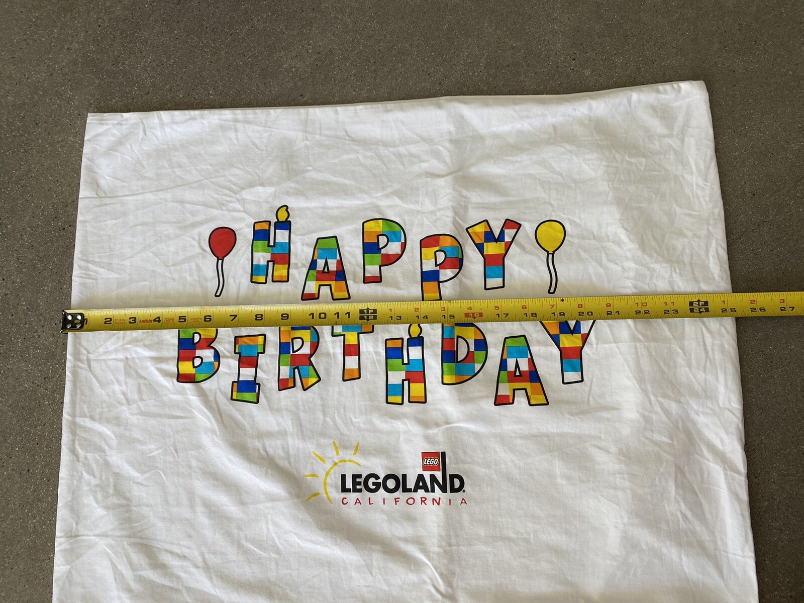 Happy Birthday Legoland pillow case