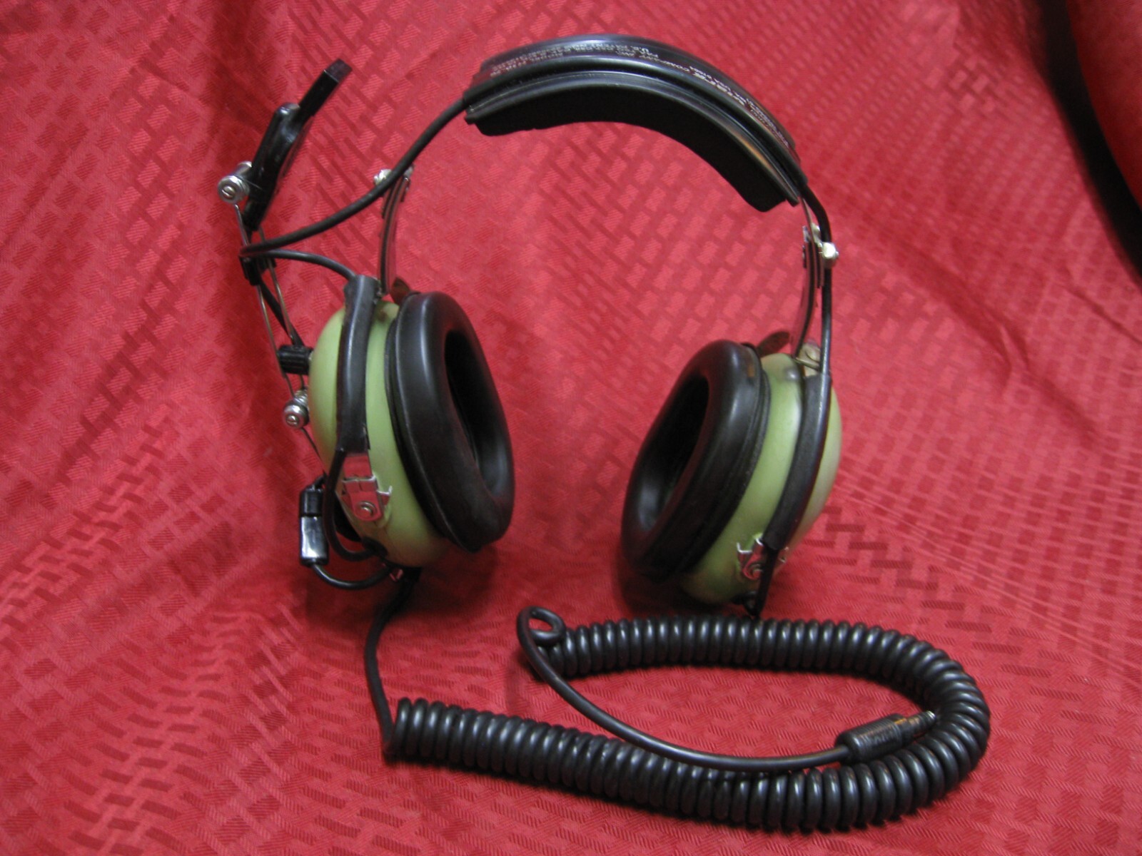 DAVID CLARK H10-76 AVIATION HEADSET U-174/u helicopter Nexus plug M87-A1C mic