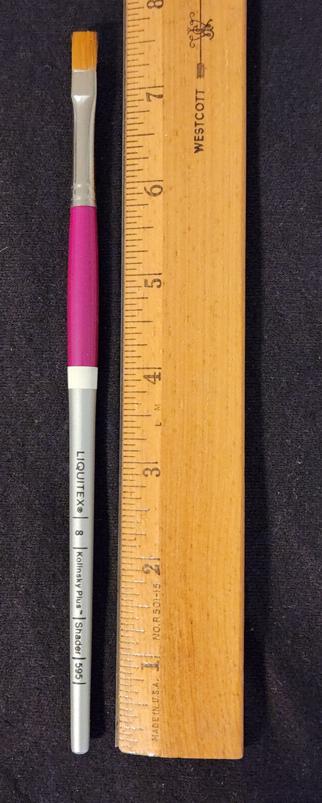 Vintage Liquitex #595 - Kolinsky Plus Shader - Fine Arts Brush: Size 8 -  NOS