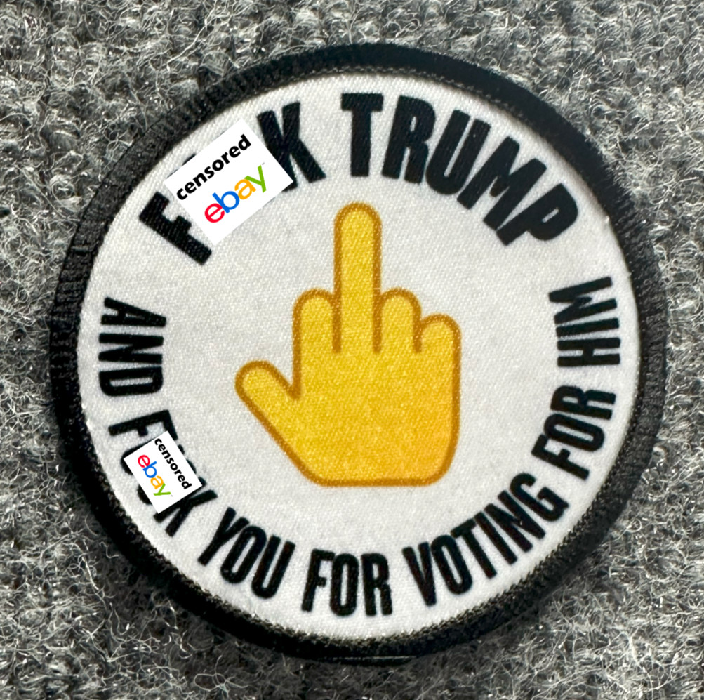 Anti-Trump Morale Patch Hook & Loop Round "F**k Trump" Anti-MAGA