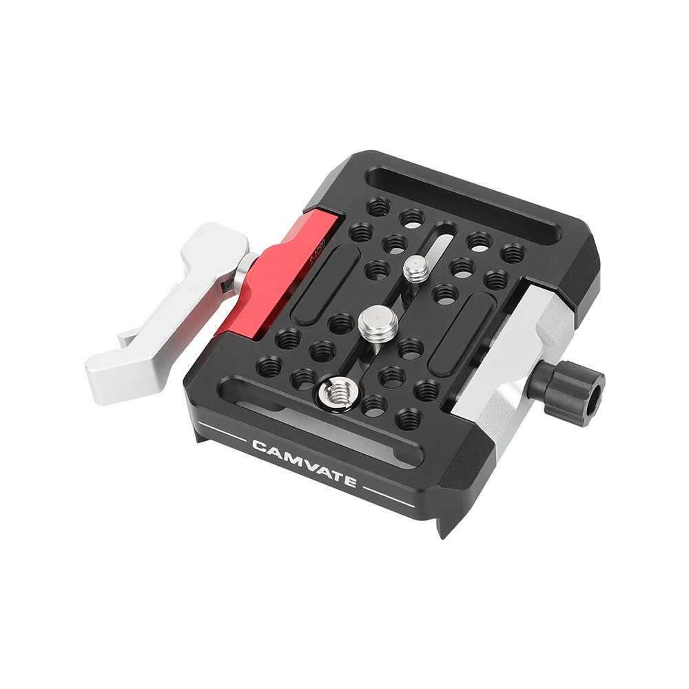CAMVATE Tilta-Standard Sliding Bridge Plate w/QR Clamp Mount Base & 1/4" 3/8" Sc
