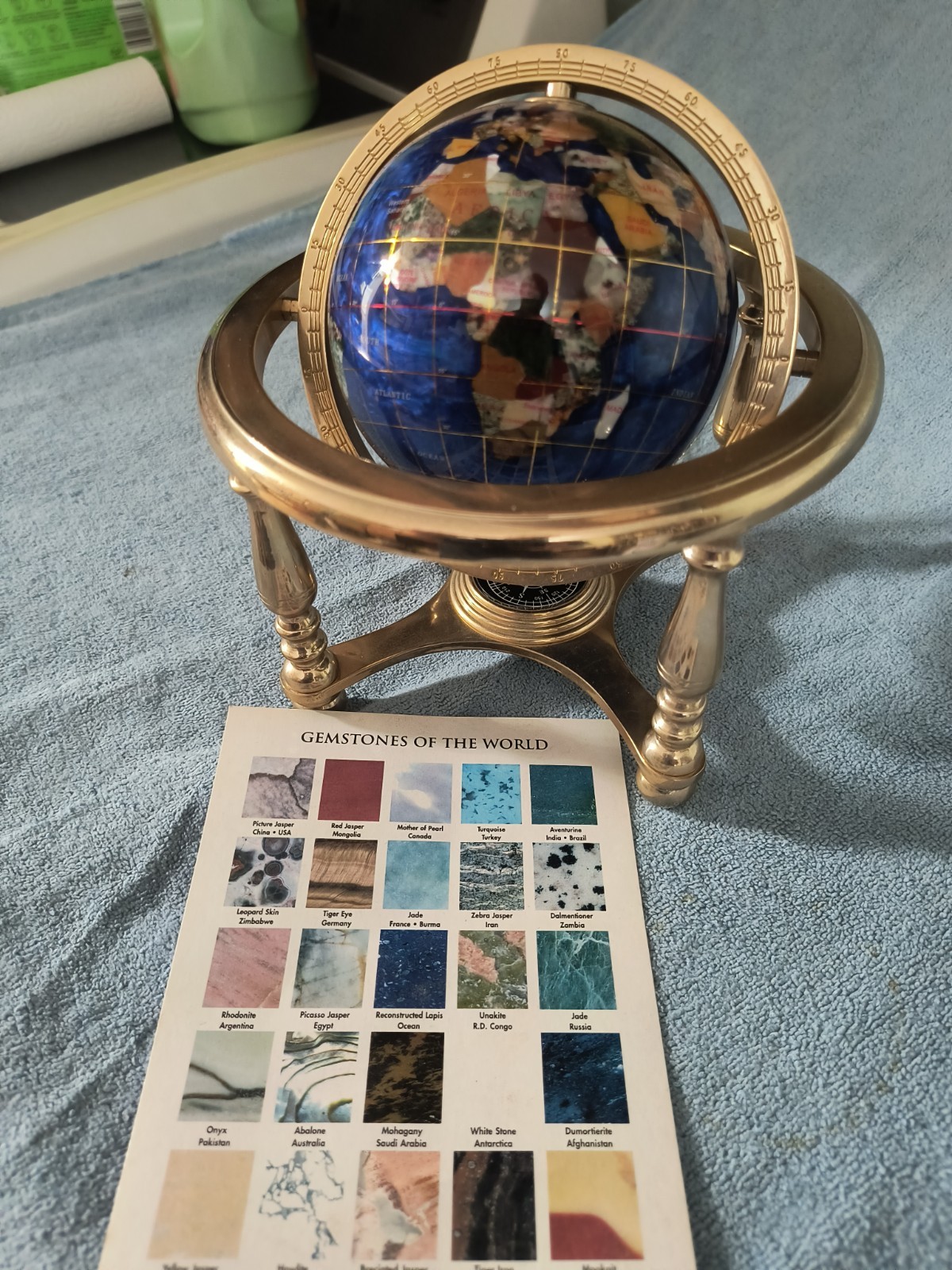 Alexander Kalifano Gemstone Globe