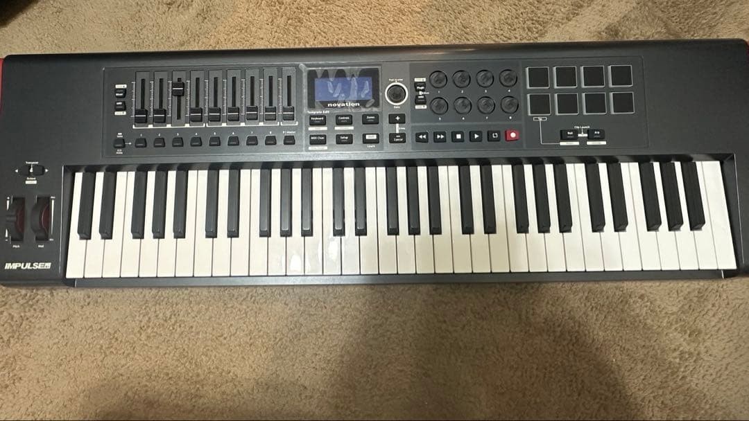 Novation Impulse 61 MIDI Keyboard Controller 61 Keys DAW Tested from japan
