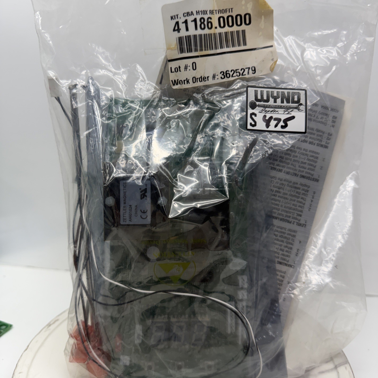 (NEW) Bunn Control Board Retrofit Kit, H10X Part# 41186.0000
