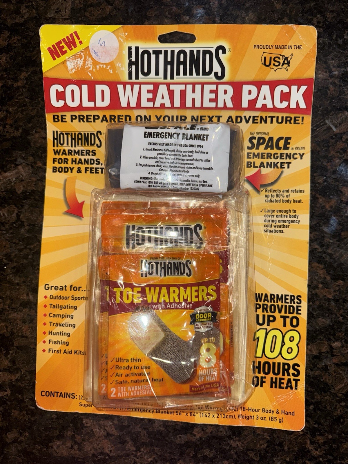 New Hothands Heatmax Cold Weather Pack