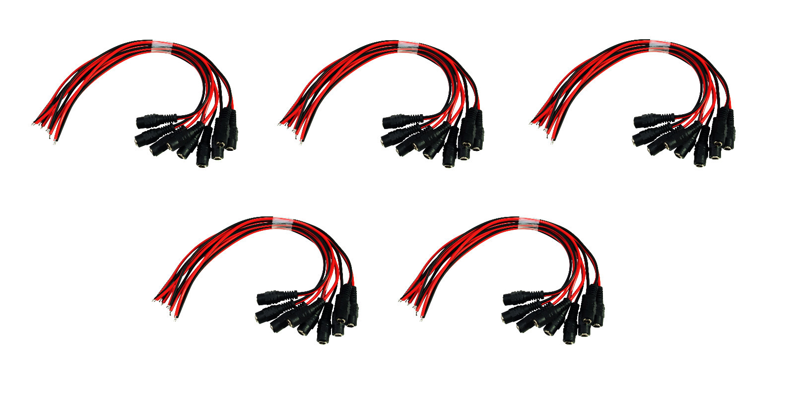 100pcs CCTV Security Surveilance Camera DC Power Pigtail Female Jack Cable wire