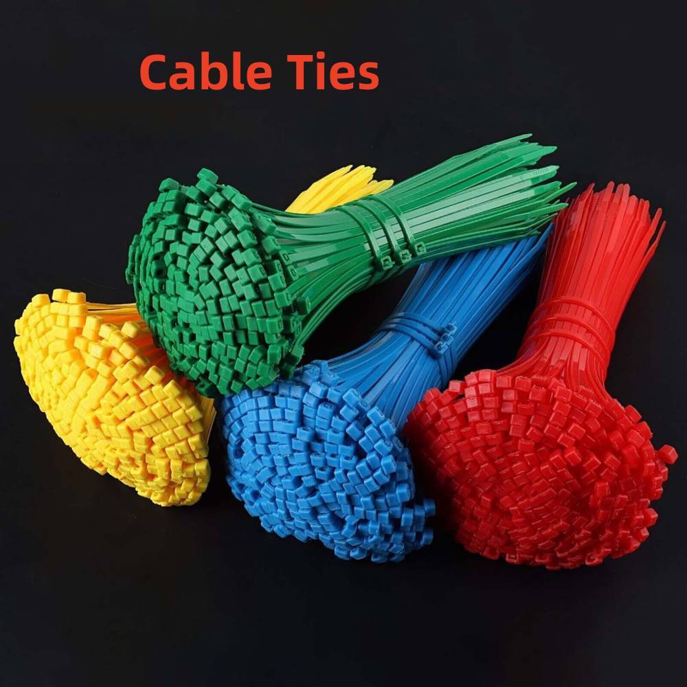 Cable Ties Zip Tie Wraps Strong Nylon Various Size Colours 100/500/1000