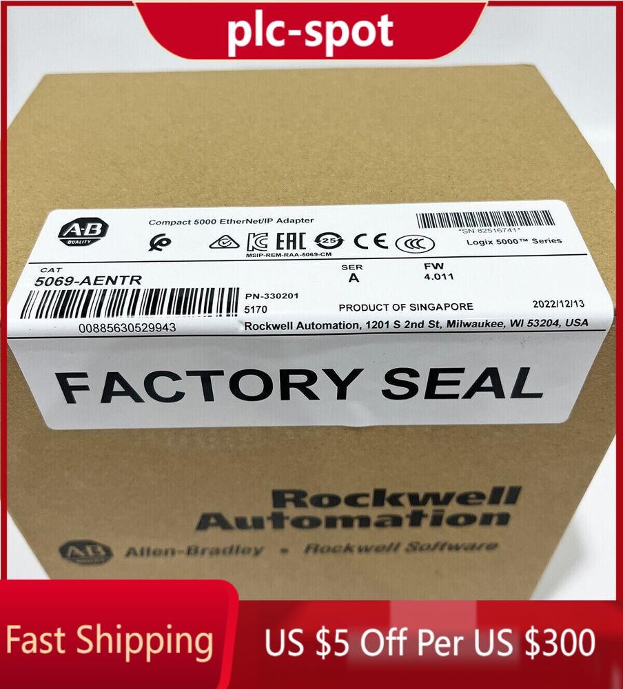 Newest Factory Sealed AB 5069-AENTR Compact 5000 EtherNet/IP Adapter 5069AENTR