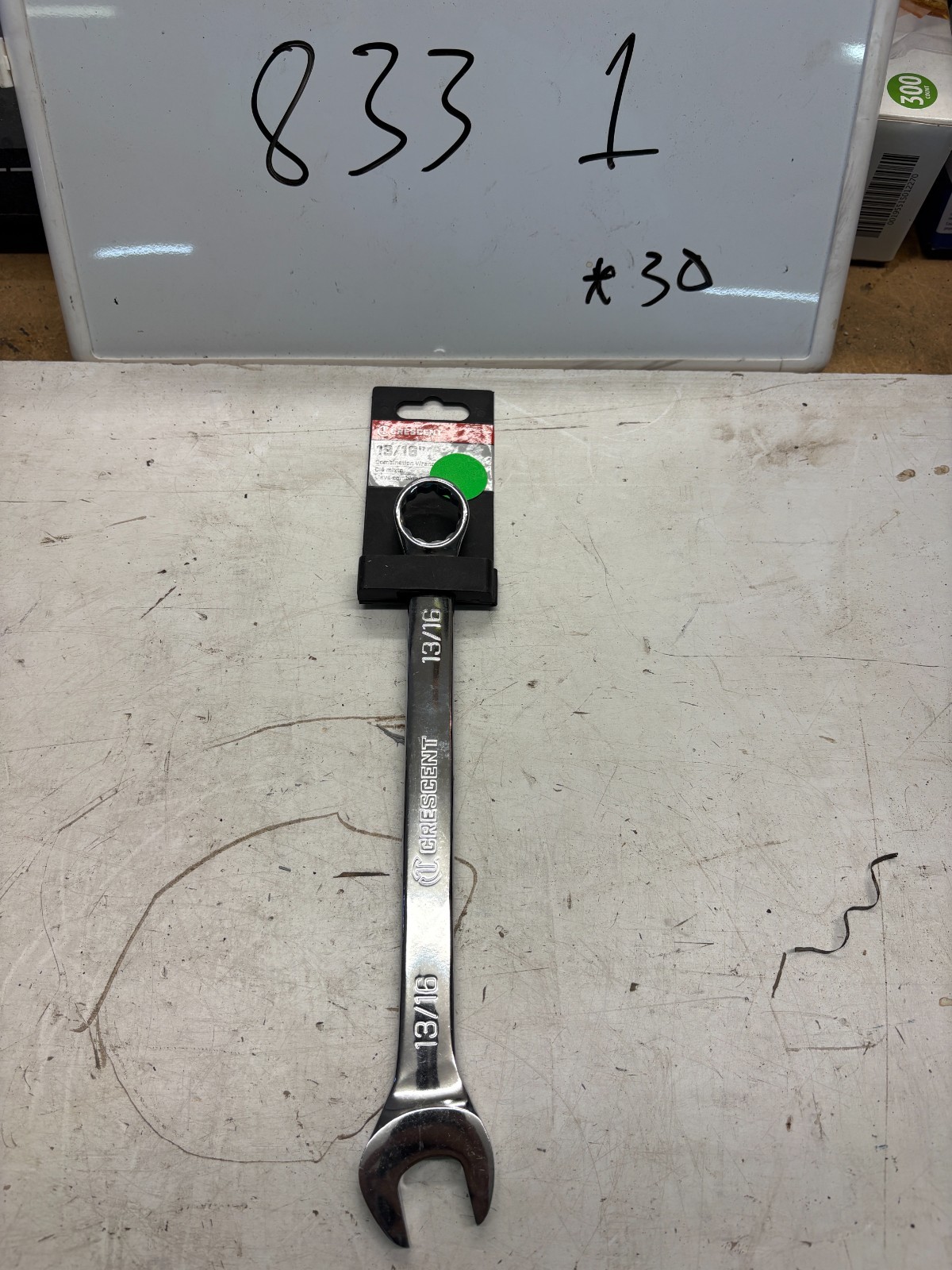 New Chrome Crescent 13/16" Combination Wrench CCW10-05 Open Box 12pt