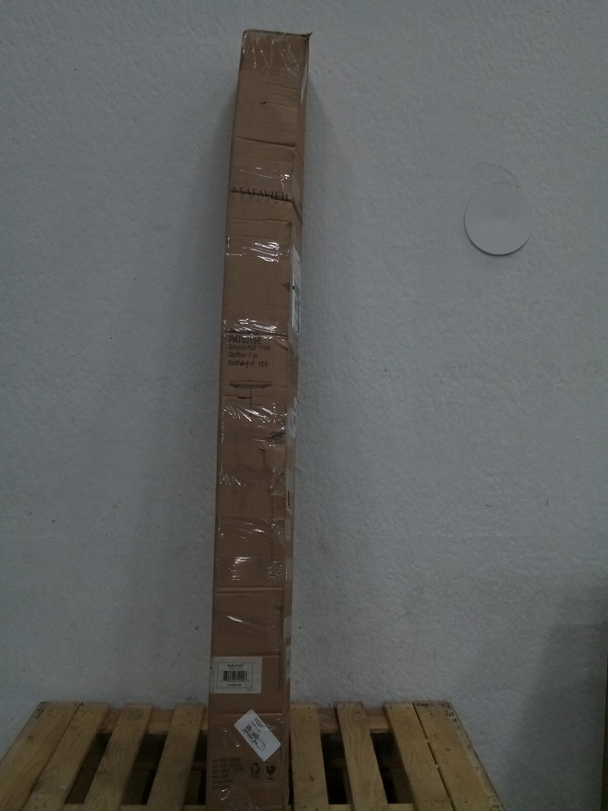 Safavieh 6.5 X 10 Ft Rect Crank Umbrella, Reduced Price 2172721159 PAT8310E