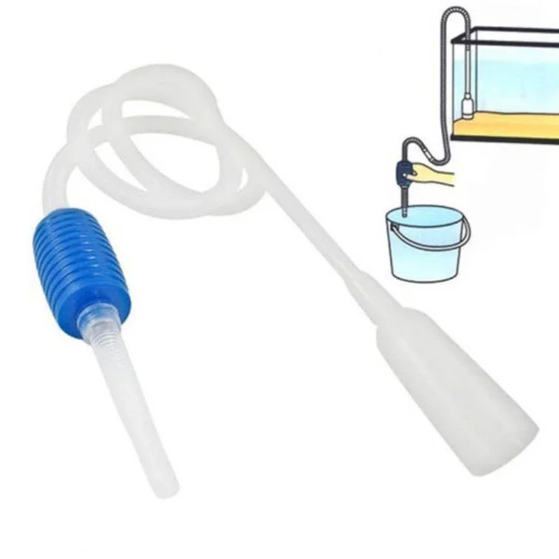 Aquarium Gravel Cleaner Vacuum Siphon Pump Manual Fish Tank Water Change Cleaner
