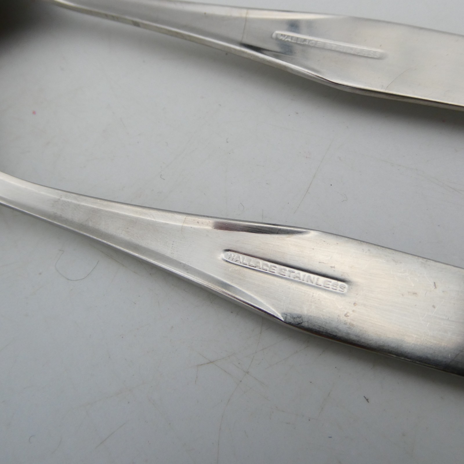 Wallace NORTH SHORE Stainless Steel Serving Spoon and Fork 8 inch