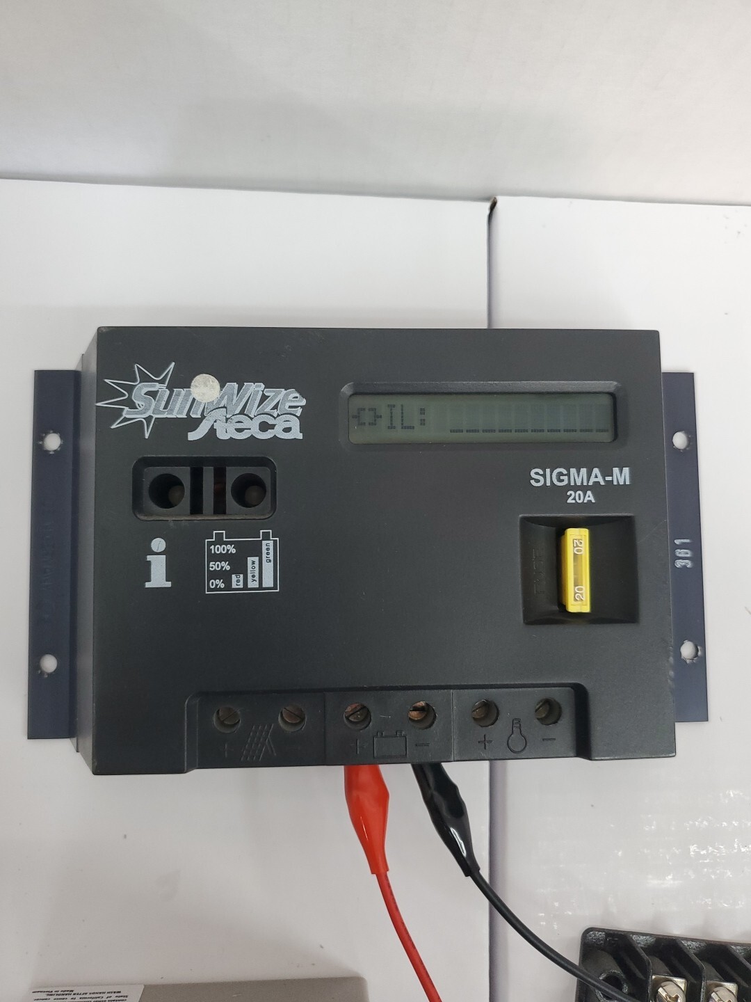 SunWize Steca SIGMA-M Solar Charger Controller 20A 12/24V w/ Connection Block