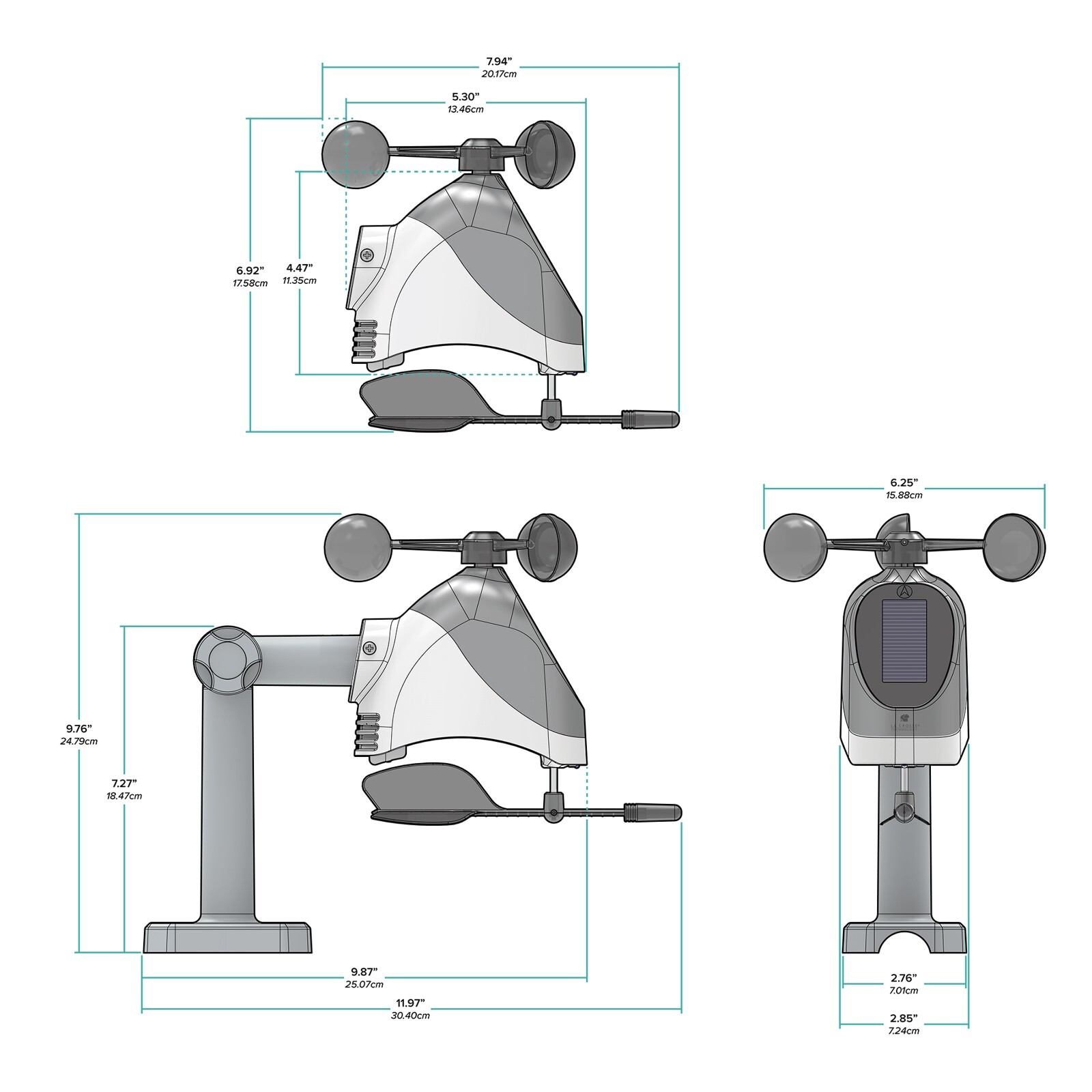 LTV-WSDTH04 La Crosse Technology View - Connected Breeze Pro Wind Sensor