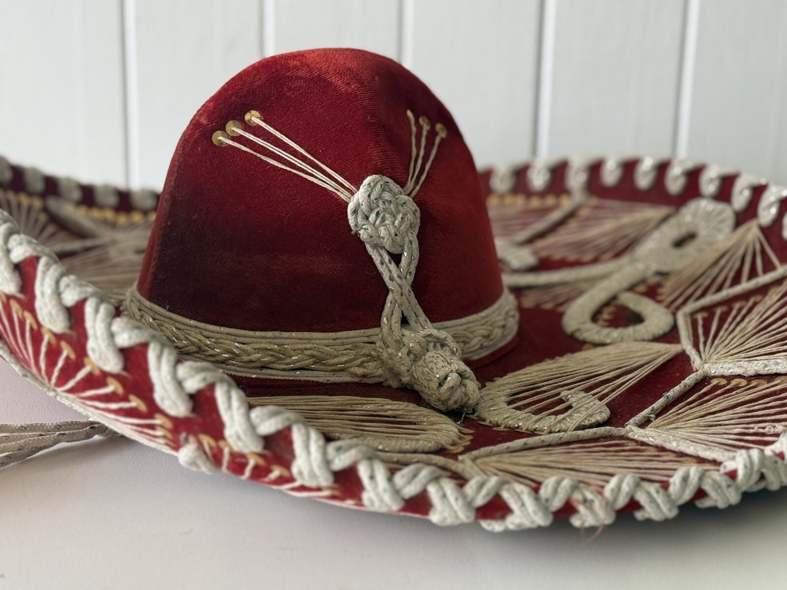 Vintage Sombrero Mexican / Chile Hat - Hand Made