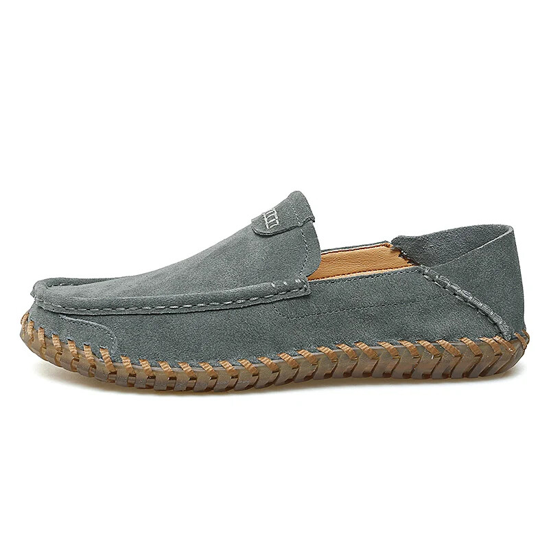 Men's Driving Shoes Genuine Leather Loafers Moccasins Flats Ligheweight Slip On
