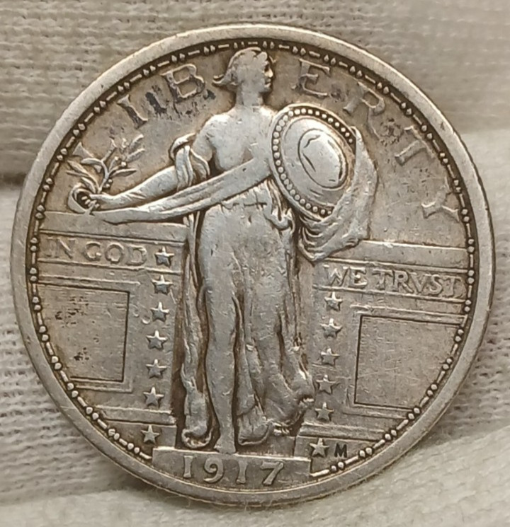 1917-P STANDING LIBERTY SILVER QUARTER (TYPE 1)  Great Condition