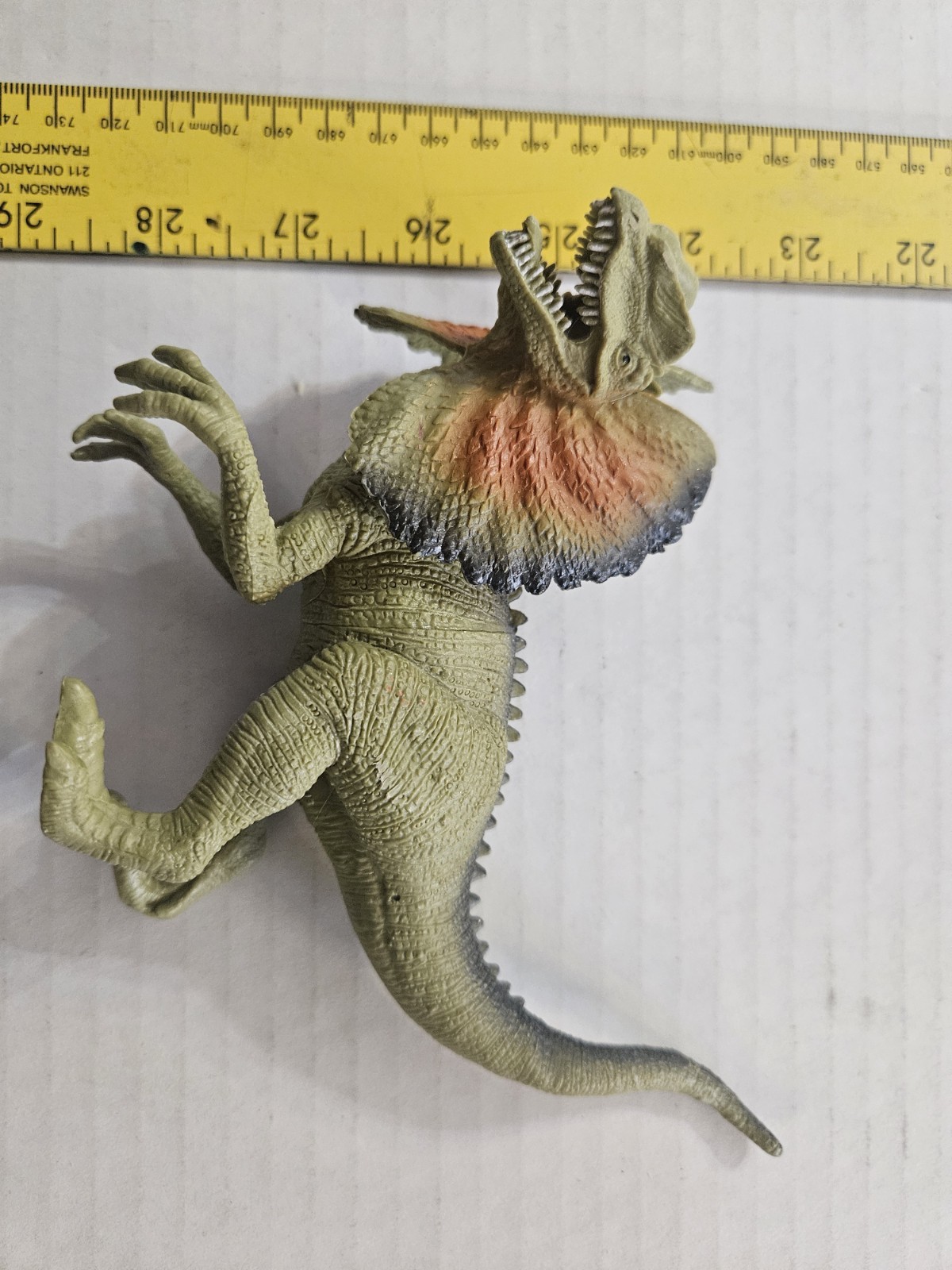 Boley DILOPHOSAURUS Dinosaur Hard Rubber Figure 4.5" x 7.5"