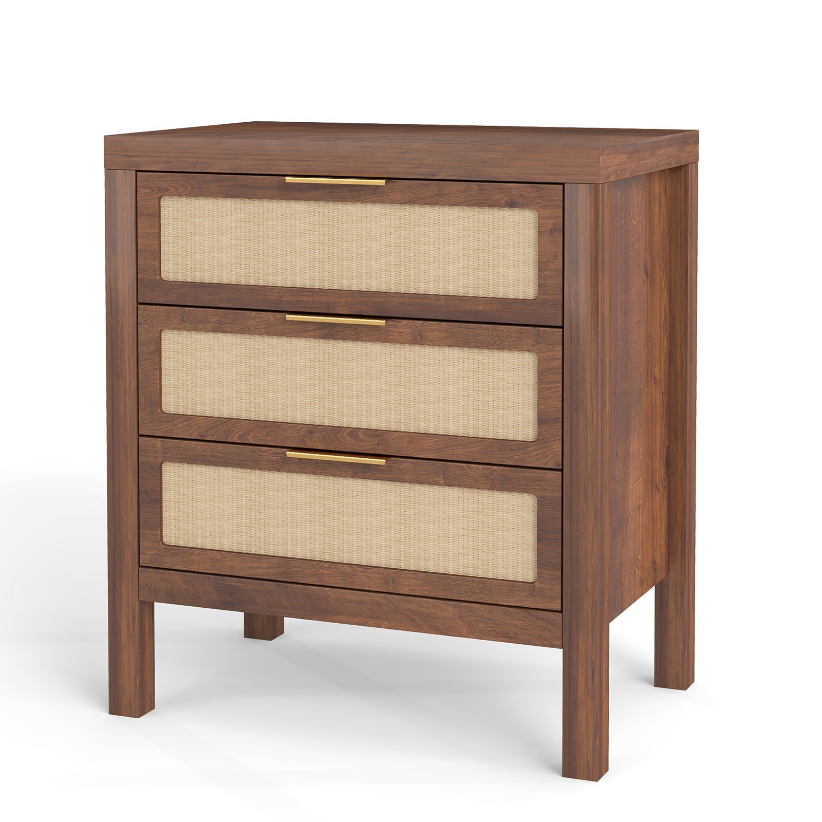 Multifunctional Wooden Bedside Chest with Large Drawer Design for Bedroom