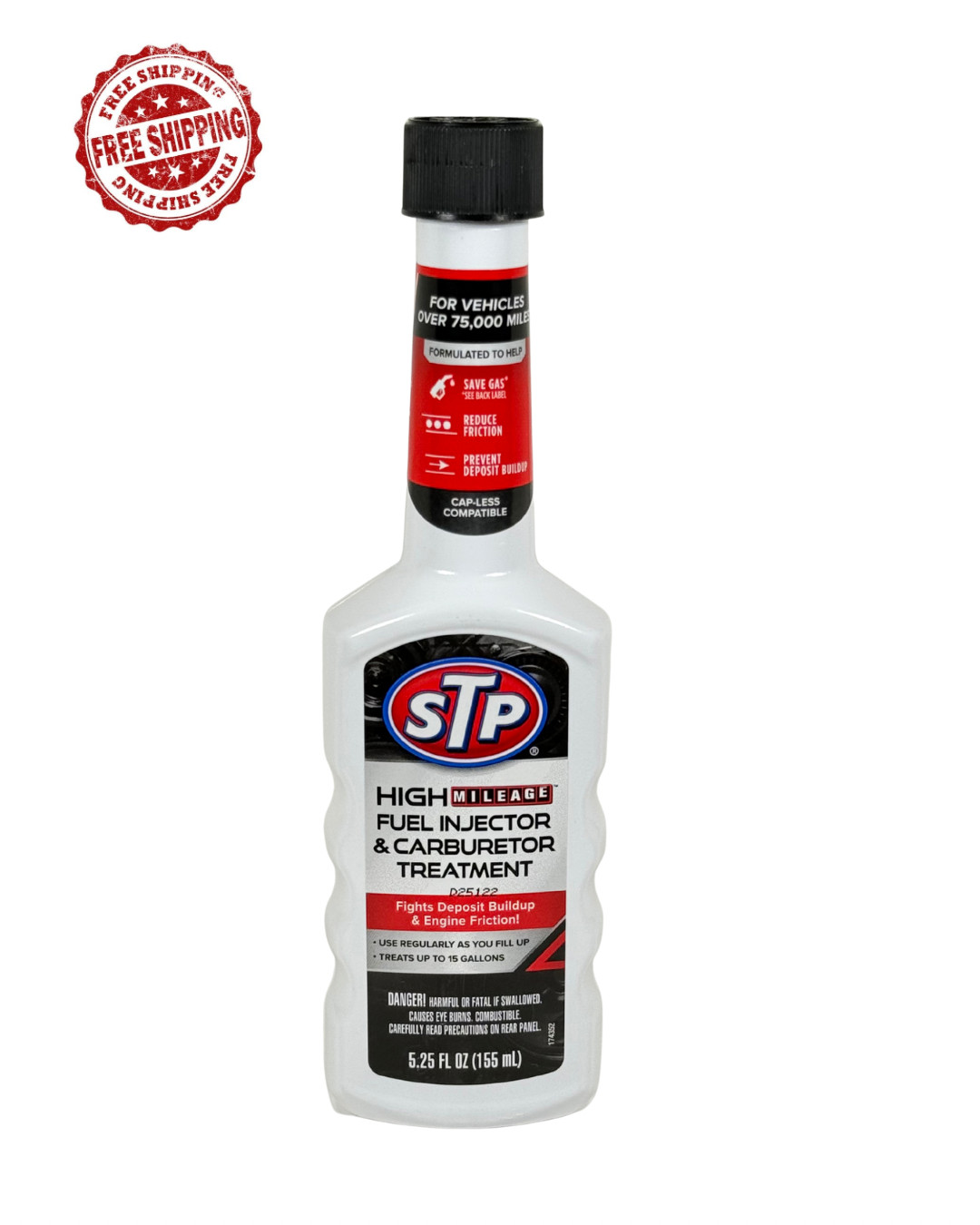 STP High Milage Fuel Injector & Carburetor Treatment 5.25 Fl oz.