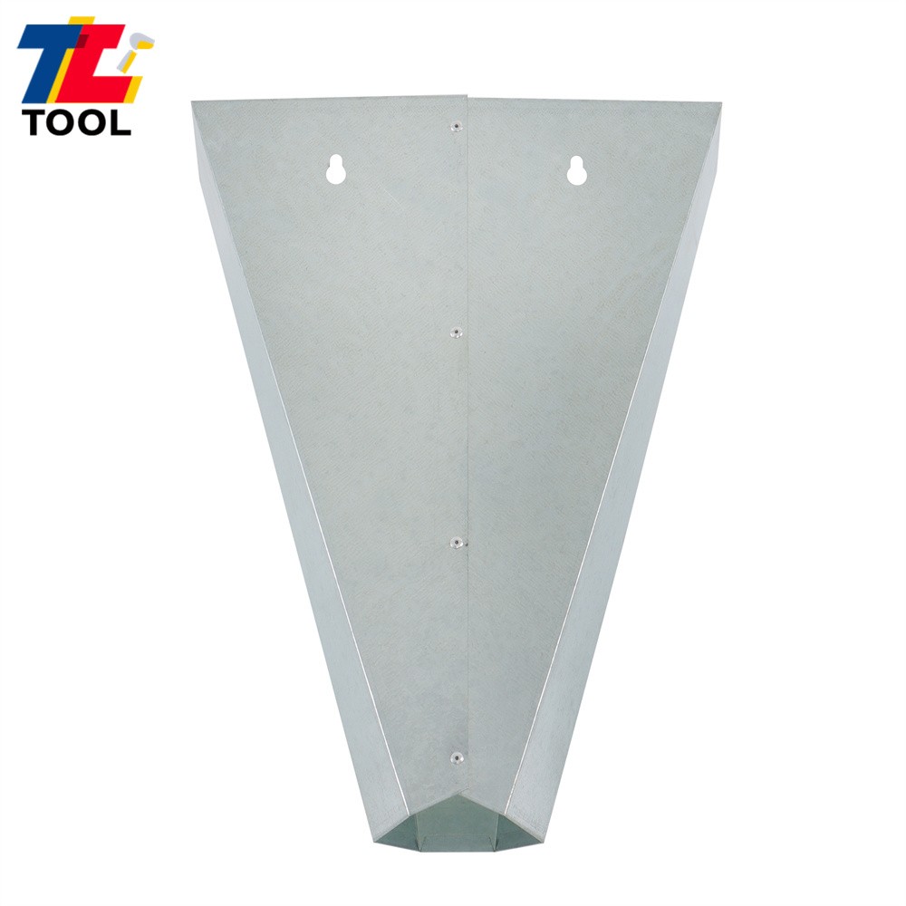 2 Pack 8 lbs Medium Size Chicken Cone Galvanized Steel Poultry Restraining Cone