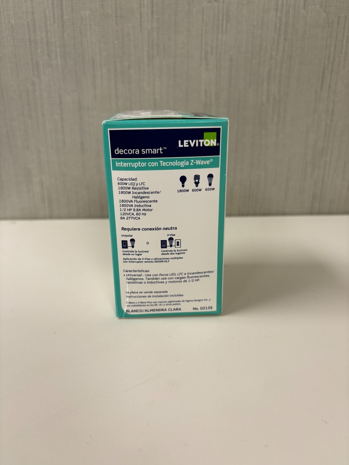 Leviton (DZ15S) Decora Smart Switch, Wi-Fi