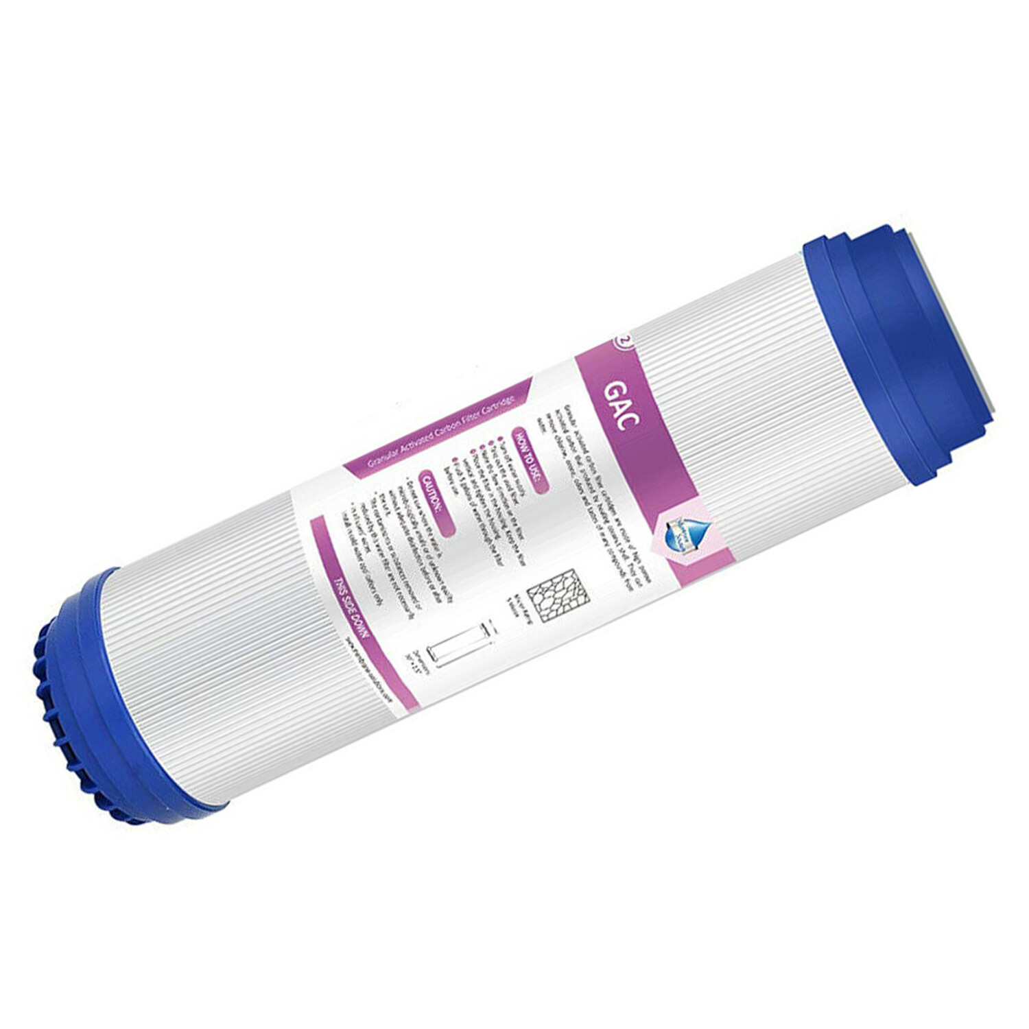 1-50 Pack 5 Micron 10x2.5" Granular Activated Carbon GAC Water Filter Cartridges