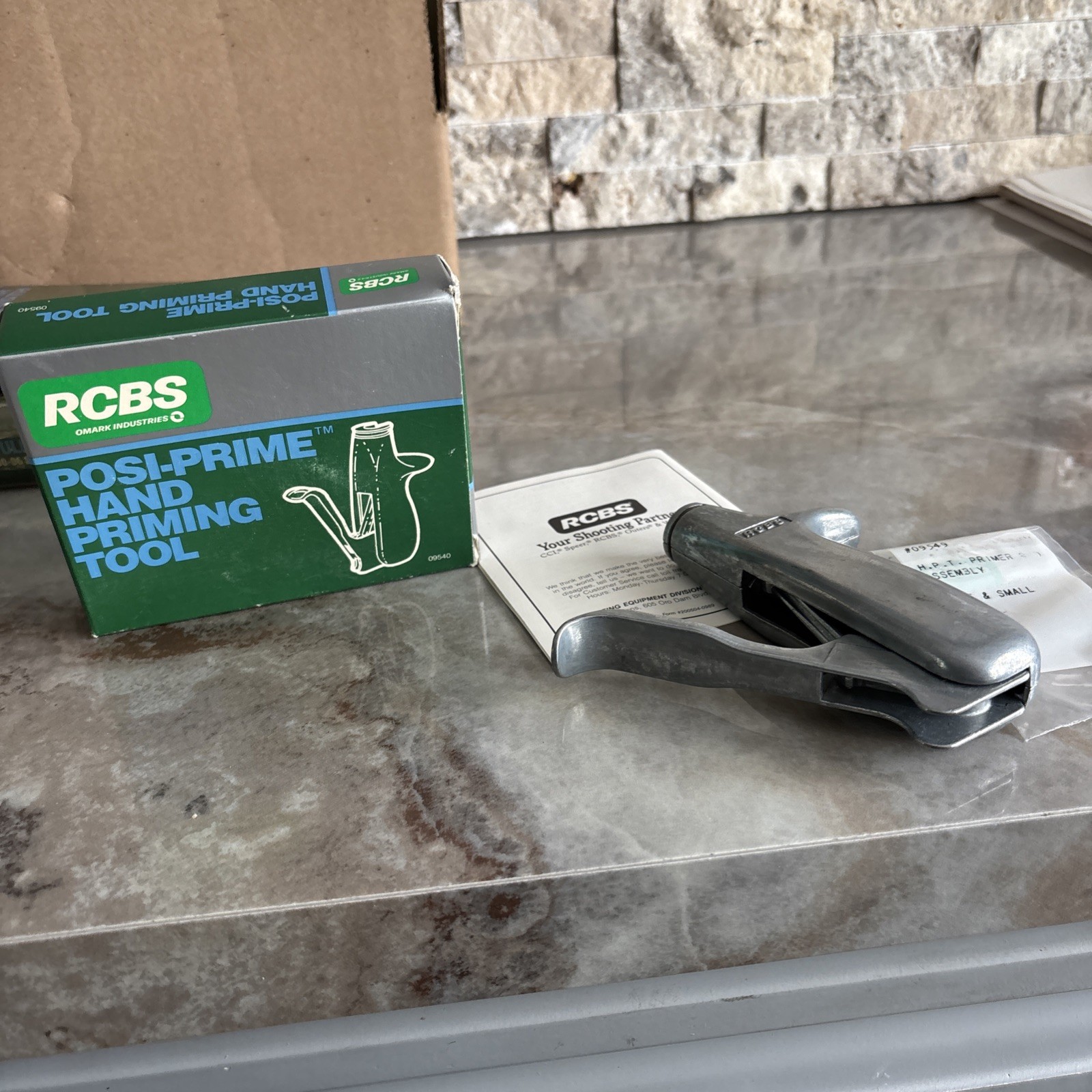 RCBS Posi-Prime Hand Priming Tool-(09540)-Complete-in box-RARE #Q
