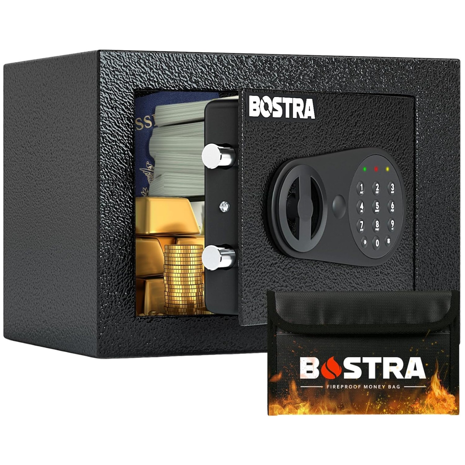 Electronic Home Safe Box with Smart Features - 0.23 Cu Ft