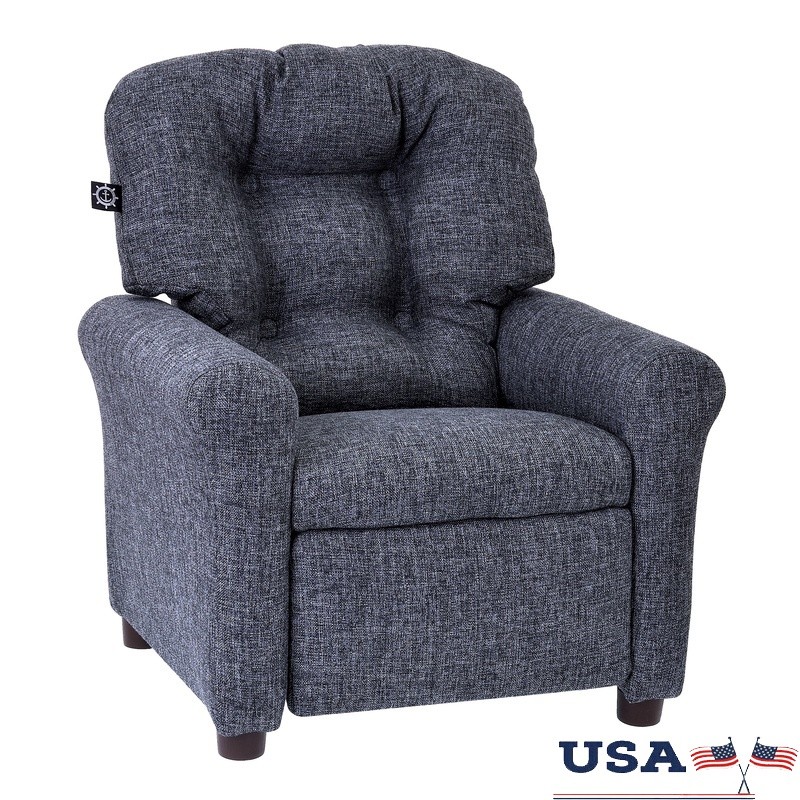 Kids Recliner Chair Toddlers Safe Comfortable Upholstered Armchair Ergonomic New