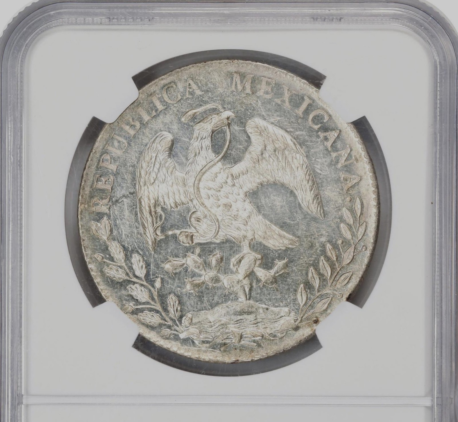 Mexico: 8 Reales 1896-Mo AM Mexico City, NGC MS-61 Proof-like! Nice PQ Coin!