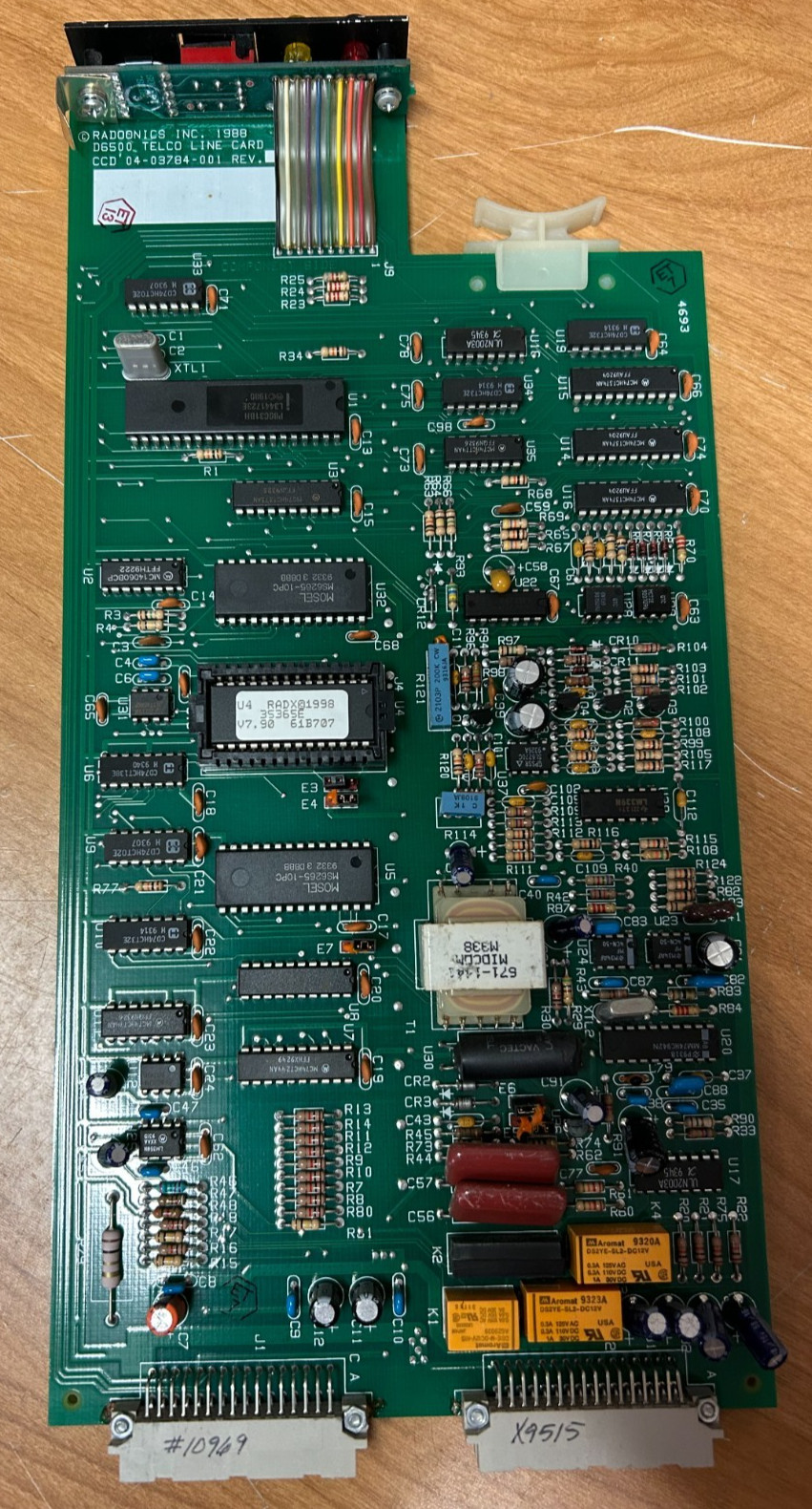 Radionics D6500 Telco Line Card CCD 04-03784-001
