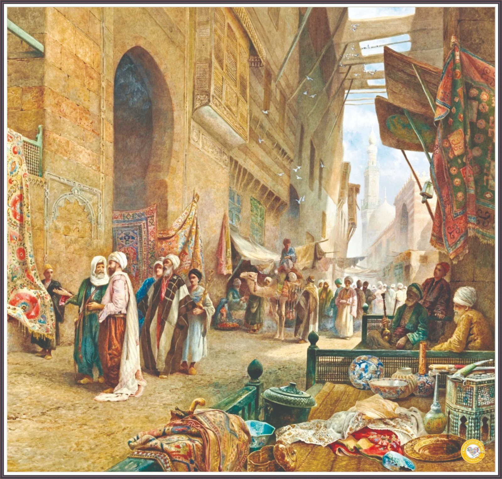 The Carpet Bazaar, Cairo 137s Chart Counted Cross Stitch Pattern Needlework