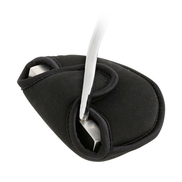MALLET PUTTER HEAD COVER, NEOPRENE, HOOK AND LOOP CLOSURE