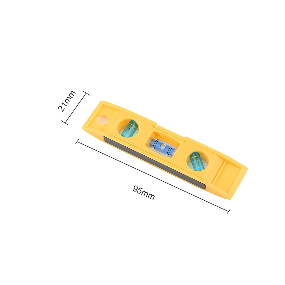 2Pcs Magnetic Bubble Level Mini Keychain Bubble Spirit Level Leveling Tool /
