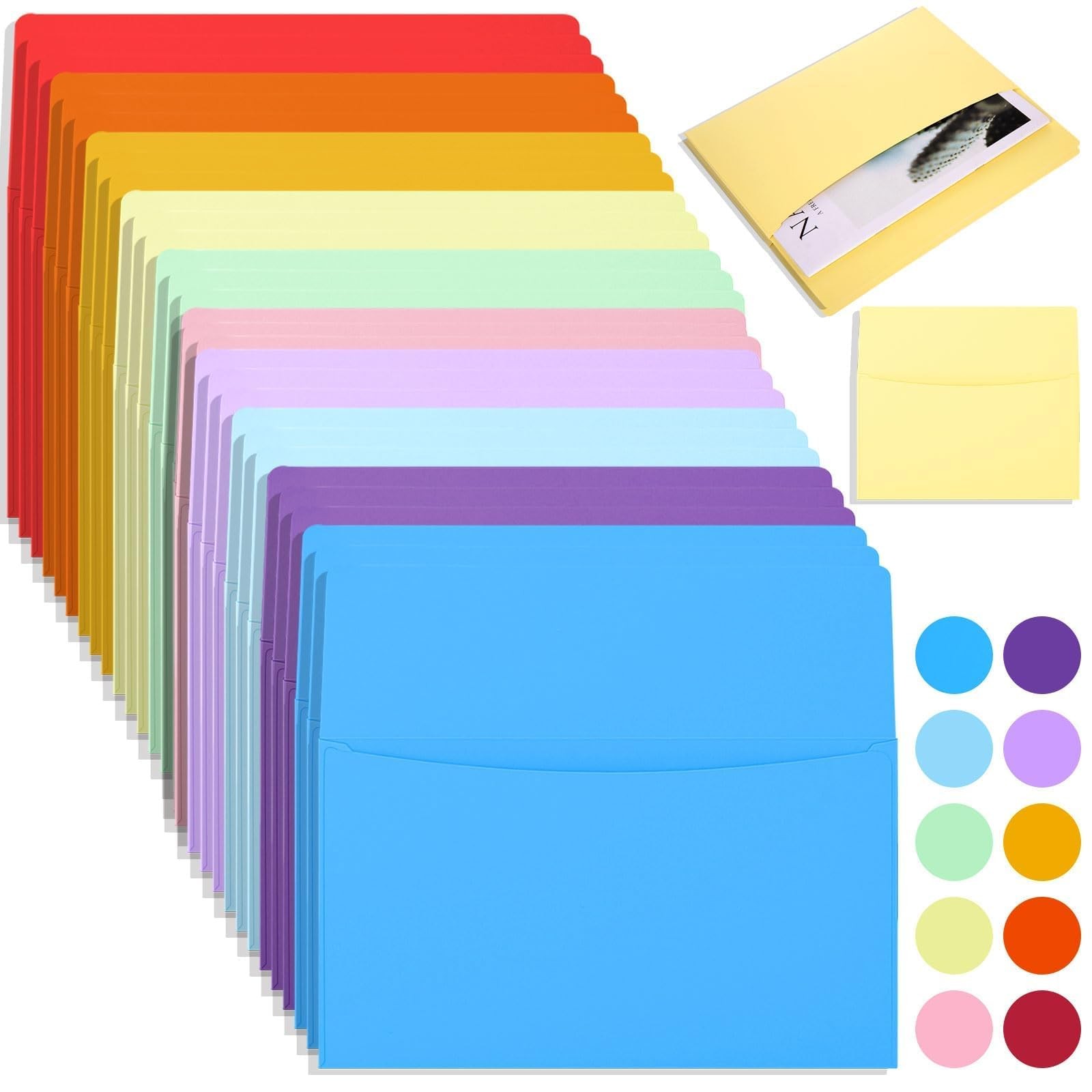 30 PCS Oversized Wall Pockets 10x12 Inches Paper Folder Holder Hanging File