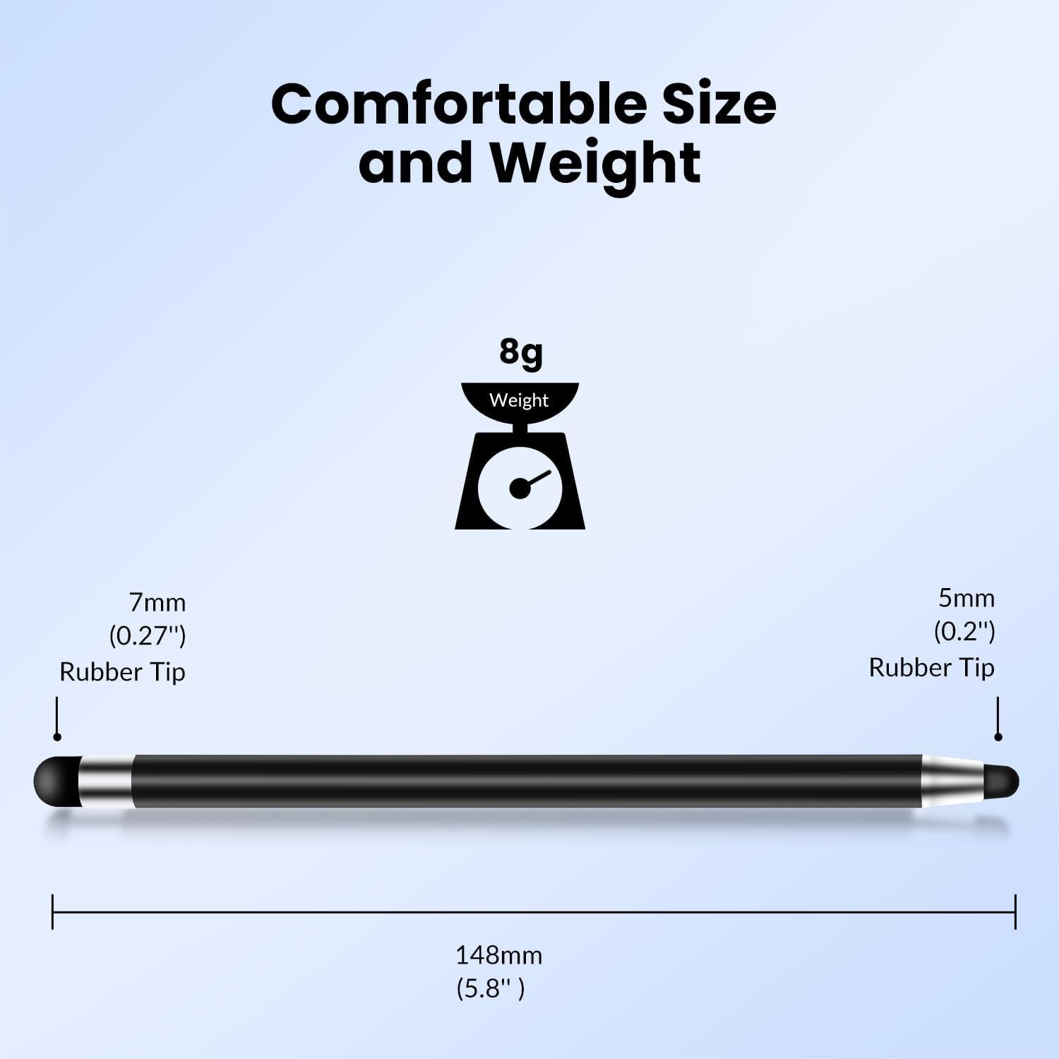 High Sensitivity Touchscreen Stylus 10-Pack - Scratch Protection & Comfort